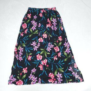VINTAGE‎ Jaclyn Smith Floral Rayon Skirt  Womens Size Small  W24 Multicolor